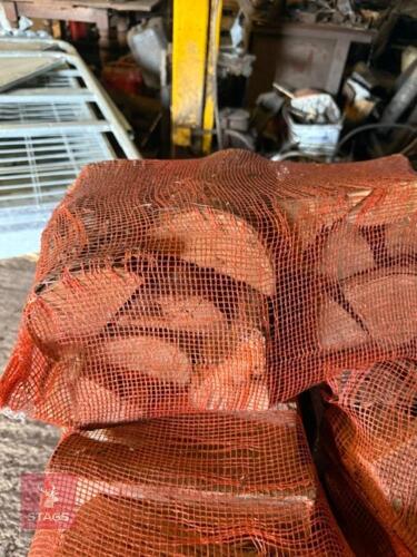 10 BAGS OF KILN DRIED ASH LOGS