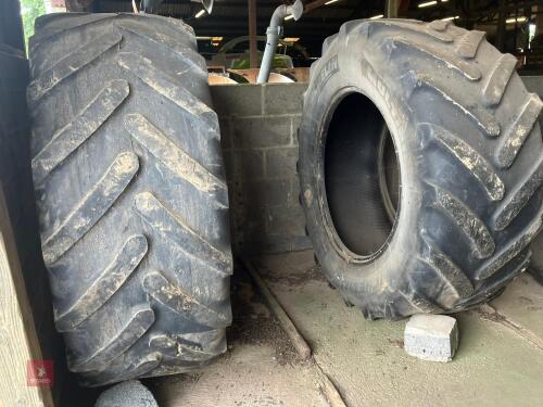 PAIR OF 650/65R38 TYRES