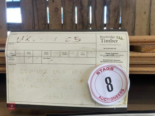 20 LENGTHS OF CEDAR CLADDING (8)