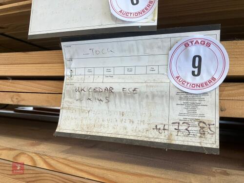 30 LENGTHS OF CEDAR PSE BOARDS (9)