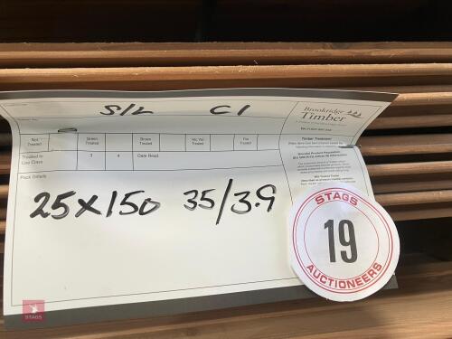 35 LENGTHS OF CEDAR CLADDING BOARDS (19)