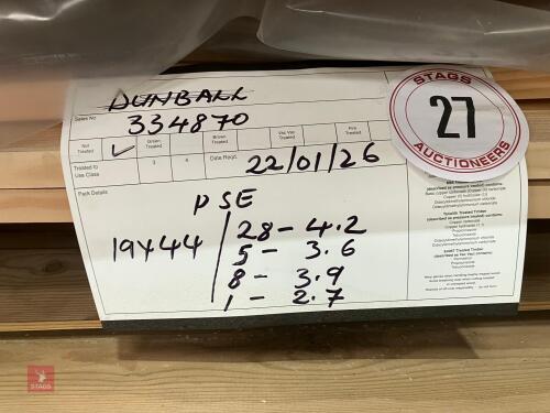 LARGE QUANTITY OF PSE BATTENS (27)