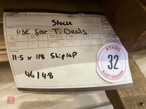 46 LENGTHS OF SHIPLAP BOARDS (32)