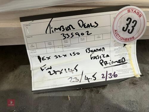 25 PRIMED FASCIA BOARDS (33)