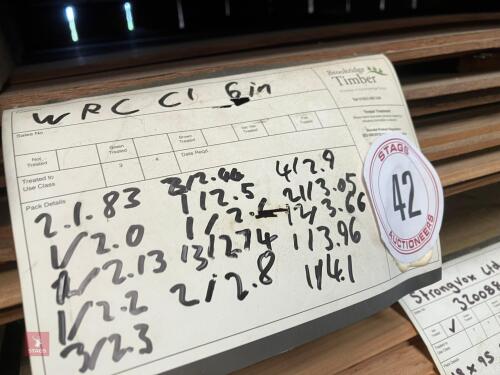22 LENGTHS OF CEDAR CLADDING (42)