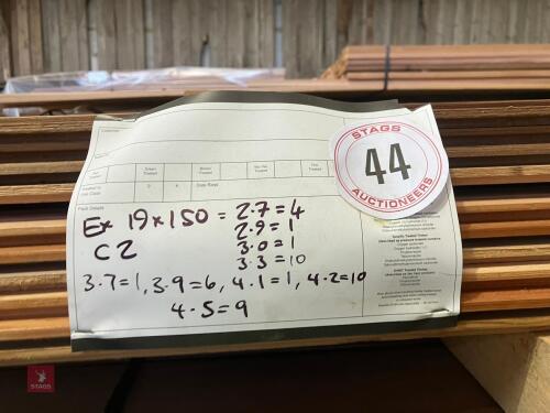45 LENGTHS OF CEDAR CLADDING (44)