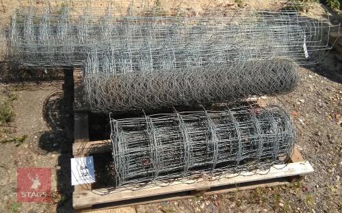 ASSORTED GALV STOCK & NETTING WIRE