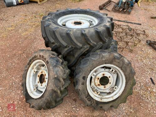 SET OF 4 TRACTOR TYRES