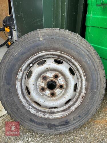 185 R14 C TYRE ON RIM