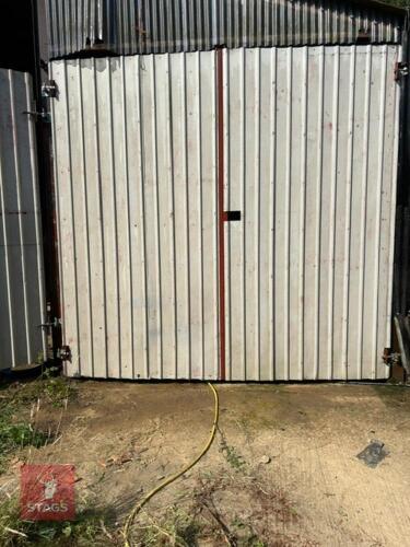 PAIR OF SHEETED DOORS