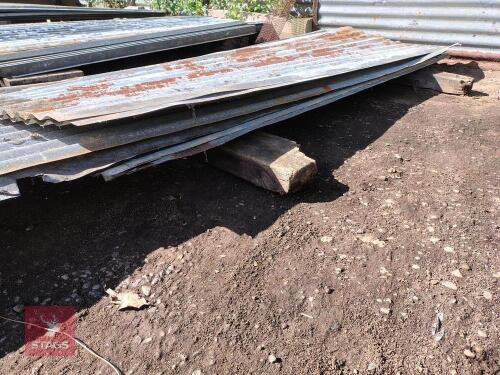 ASSORTED CORRUGATED SHEETS & RIDGE TOPS