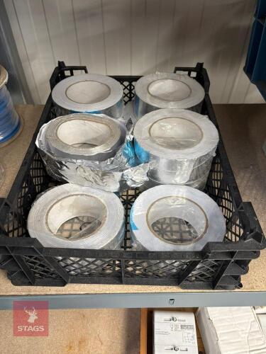 BOX OF UNUSED ALUMINIUM TAPE