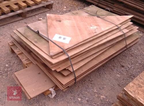 1 PACK OF PLYWOOD