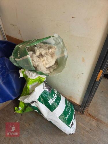 3 BAGS OF ALPACA FLEECE