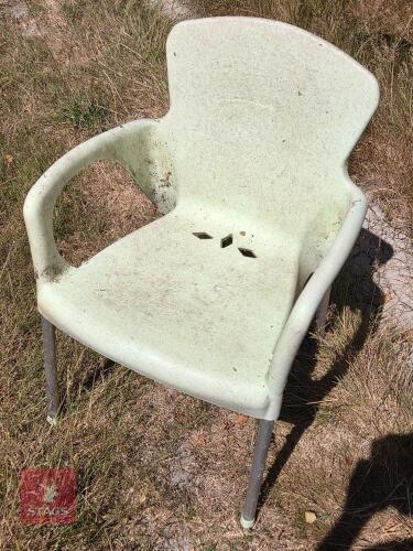 12 X PLASTIC CHAIRS