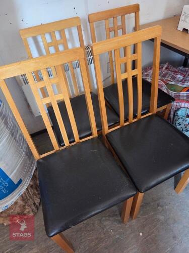 4 DINING CHAIRS