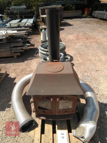 VILLAGER TYPE WOOD BURNING STOVE (S/R)