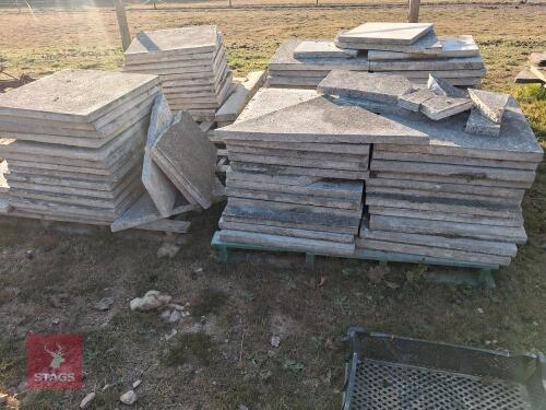 4 PALLETS OF PATIO SLABS