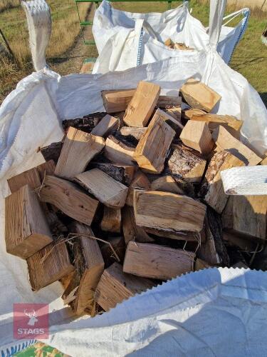 2 DUMPY BAGS OF LOGS
