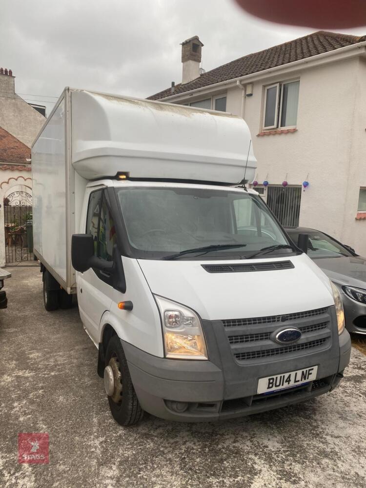 2014 TRANSIT LUTON BOX VAN