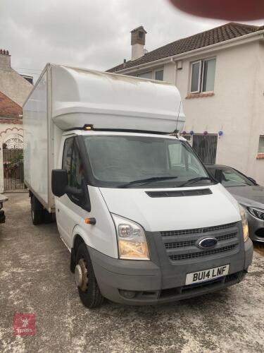 2014 TRANSIT LUTON BOX VAN