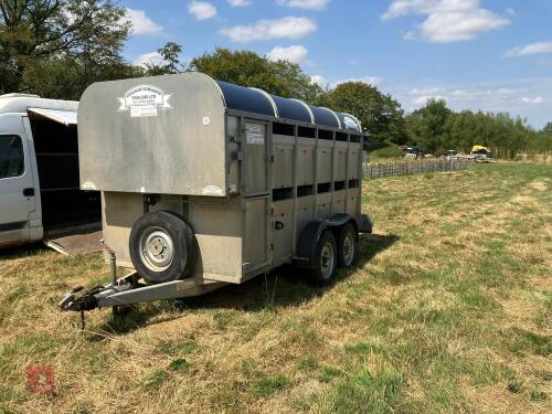 GRAHAM EDWARDS 12' LIVESTOCK TRAILER(61)