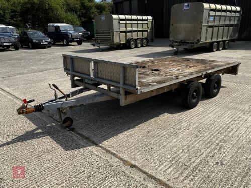 12' IFOR WILLIAMS FLATBED TRAILER
