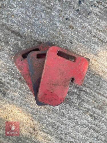 3 X 25KG INTERNATIONAL TRACTOR WEIGHTS