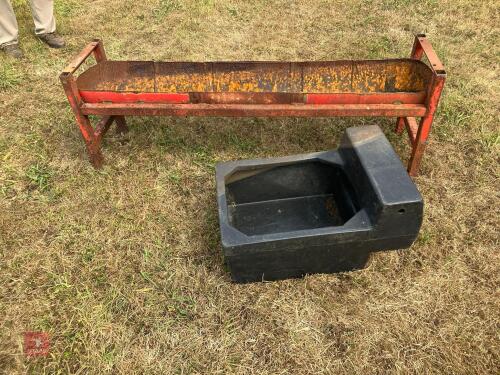 PLASTIC WATER TROUGH AND HOMEMADE TROUGH