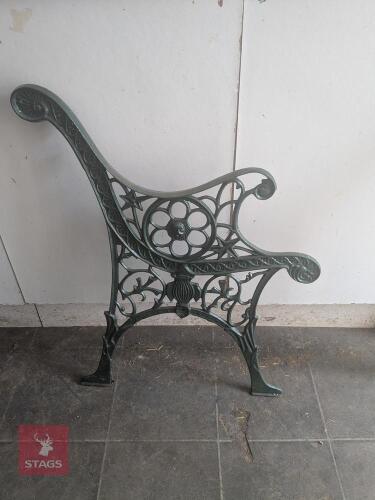 4 X CAST IRON BENCH ENDS