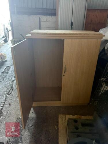 WOODEN STATIONARY CUPBOARD