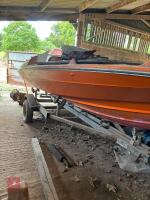 1970'S SPEED BOAT WITH TRAILER (S/R)