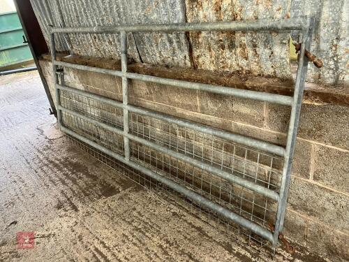 9' HALF MESHED GALVANISED YARD GATE (2)
