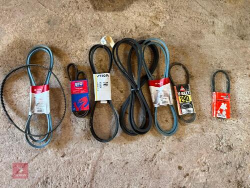 QTY OF RIDE ON MOWER BELTS