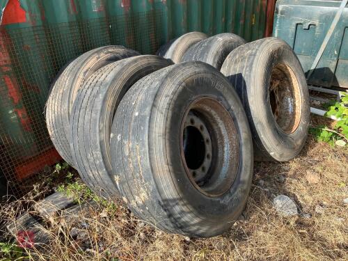 6 SUPER SINGLE WHEELS & TYRES