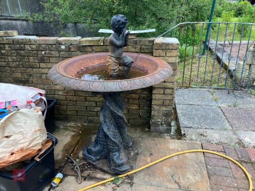 CAST IRON BIRD BATH