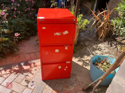 BISLEY 3 DRAWER FILING CABINET (1)