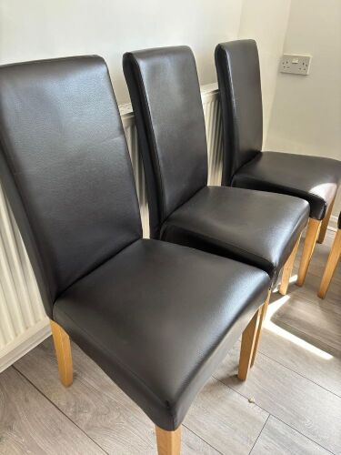 6 DINNING ROOM CHAIRS