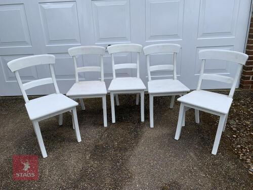 5 BEECH DINING CHAIRS