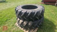 2 MICHELIN AGRIBIB RADIAL X TYRES - 11