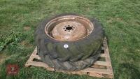 2X REAR TRACTOR WHEELS & TYRES - 2