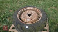 2X REAR TRACTOR WHEELS & TYRES - 3
