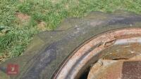 2X REAR TRACTOR WHEELS & TYRES - 5