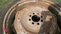 2X REAR TRACTOR WHEELS & TYRES - 6