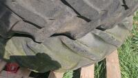 2X REAR TRACTOR WHEELS & TYRES - 7