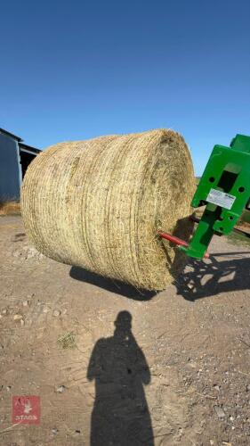 25 ROUND BALES OF 2026 HAY - BIDS PER BALE