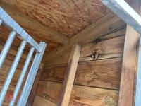 LARGE WOODEN DOG KENNEL AND RUN - 13