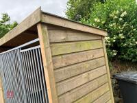 LARGE WOODEN DOG KENNEL AND RUN - 23