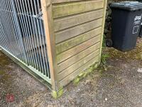 LARGE WOODEN DOG KENNEL AND RUN - 24