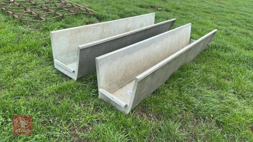 PAIR OF STAINLESS STEEL FOOTBATHS